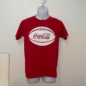 Unisex Coca -Cola Football Sunday Red Graphic Tee